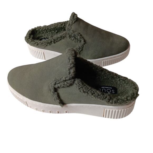NEW‎ NATURALIZER SOUL Slip On Mules Comfort Shoes Size 9 Green Rubber Sole - Picture 4 of 9